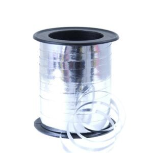 Silver Metallic Curling Balloon Ribbon - 250m