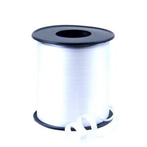 White Curling Balloon Ribbon - 500m