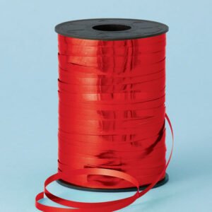 METALLIC CURLING RIBBON RED - 250m