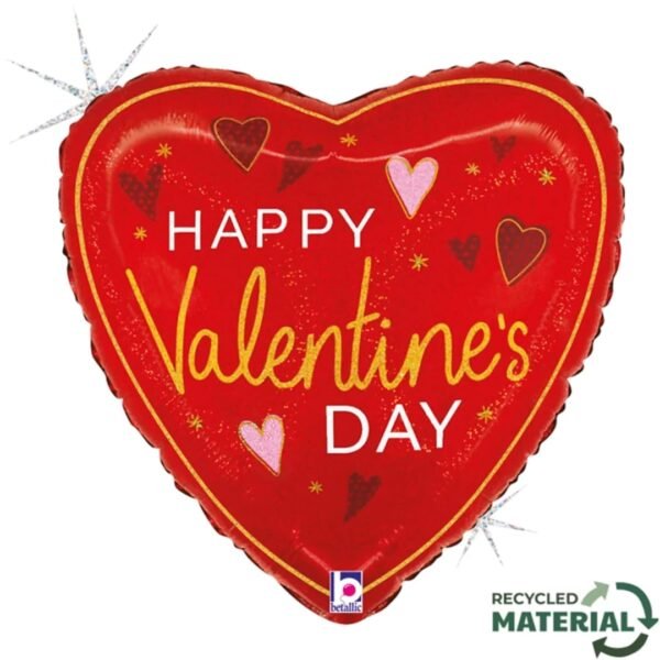 Elegant Valentine Hearts 18" Foil Balloon