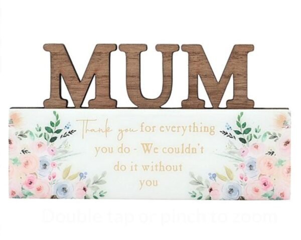 The Cottage Garden Word Plaque - Mum