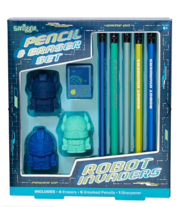 Smiggle vision Eraser Pencil Set